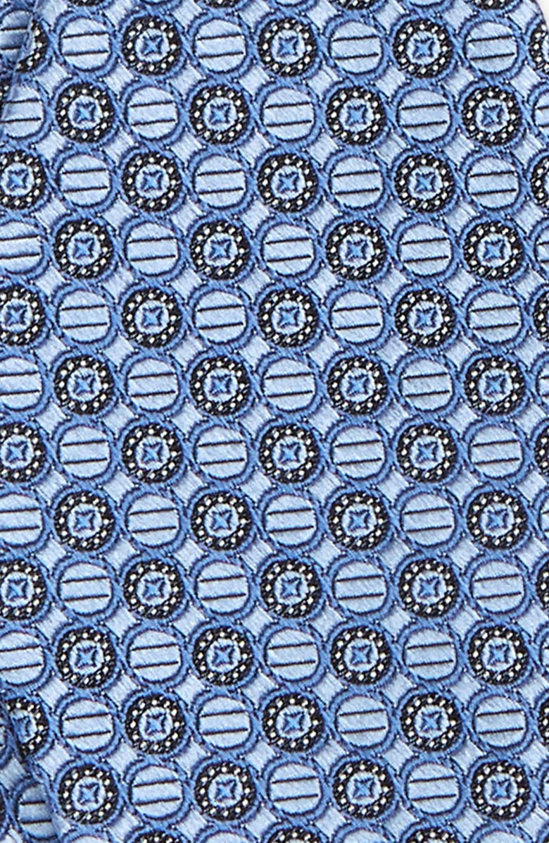 Nordstrom Neat Medallion Silk Bow Tie, Alternate, color, Light Blue