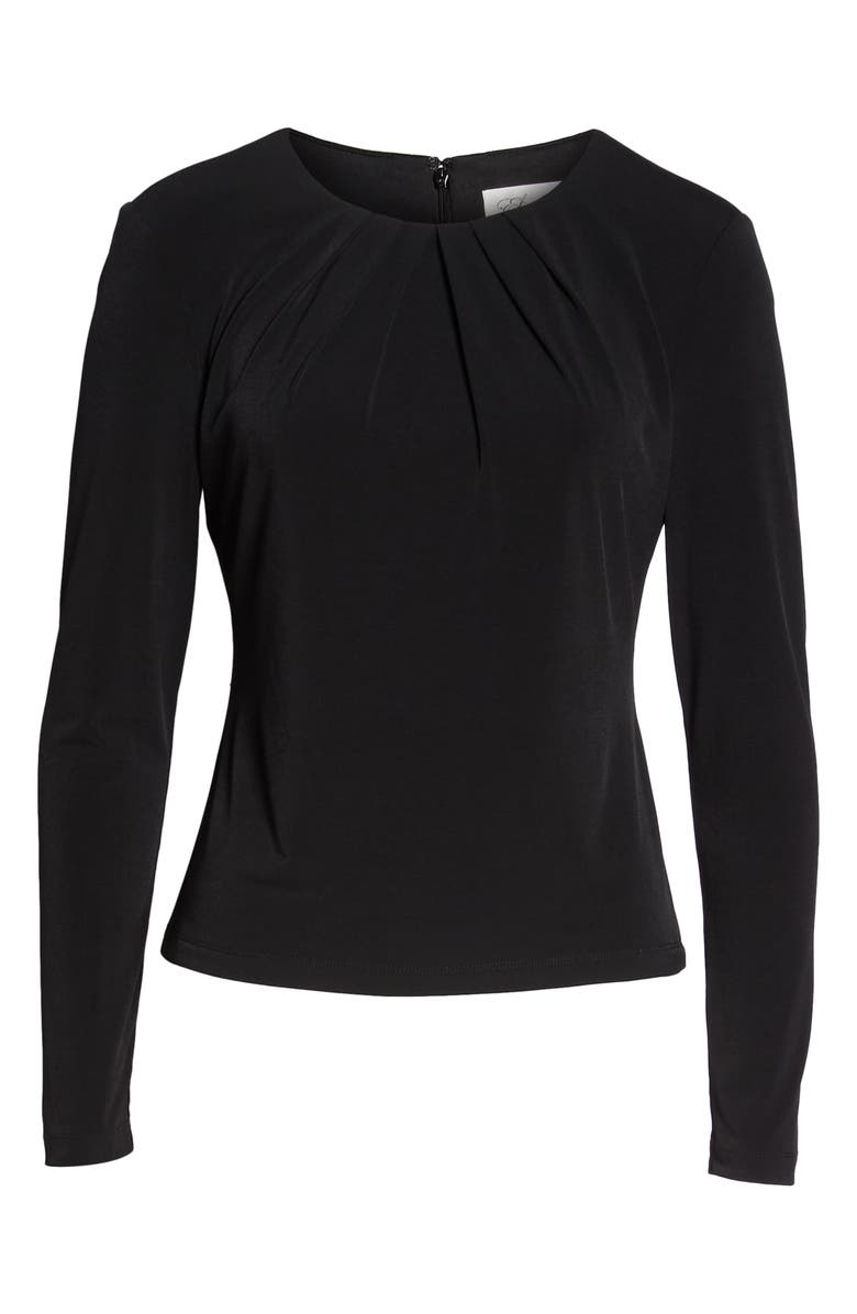 Eliza J Pleat Neck Top, Alternate, color, 
