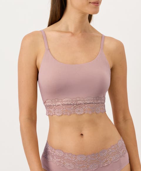 Lace Modern Scoop Bralette Made With Organic Cotton
