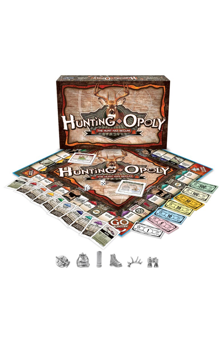 Late for the Sky Huntingopoly Monopoly Board Game, Main, color, Multicolored
