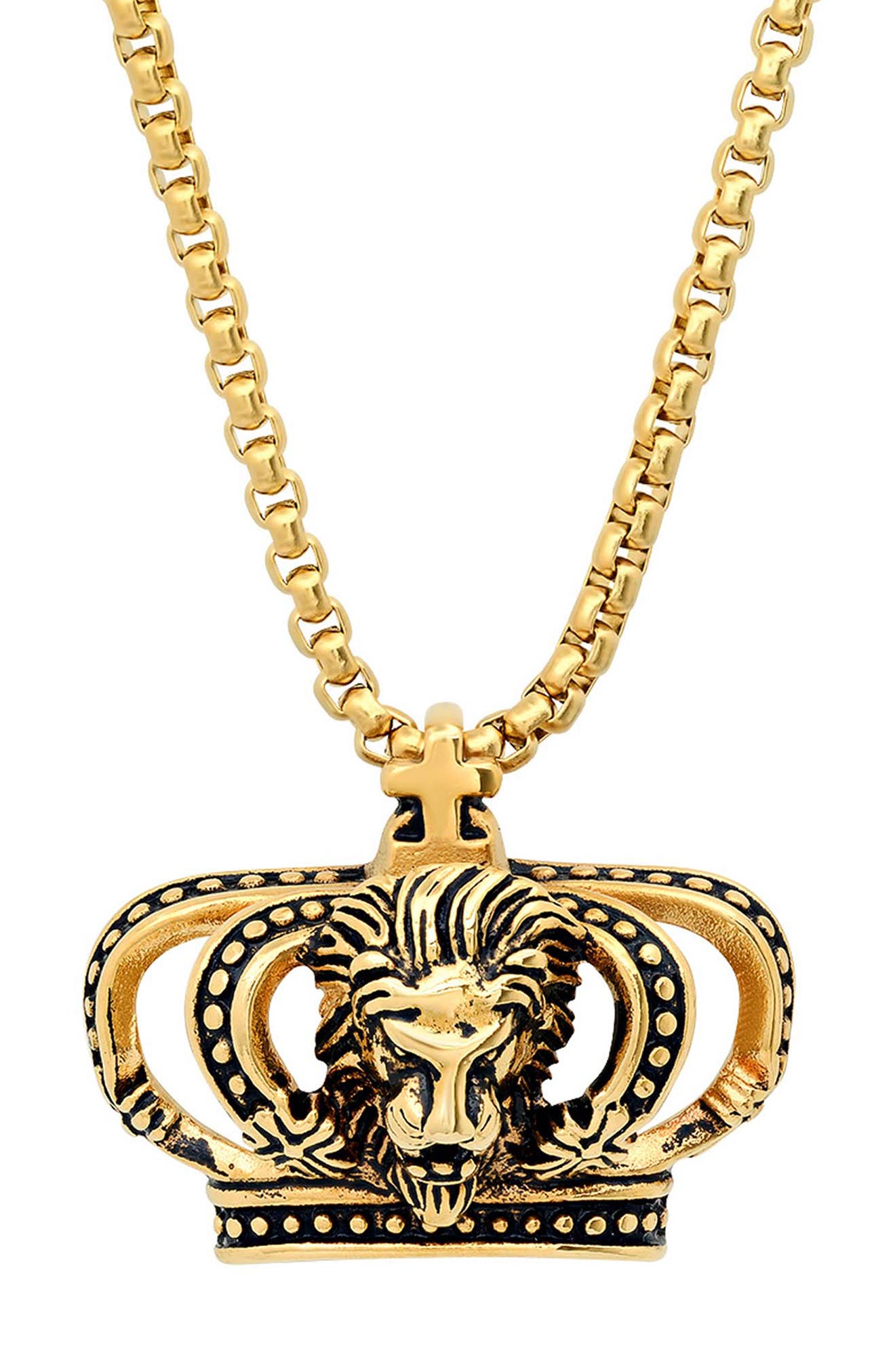 Crown Pendant Necklace