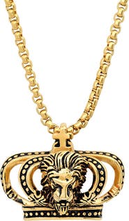 STEELTIME Crown Pendant Necklace