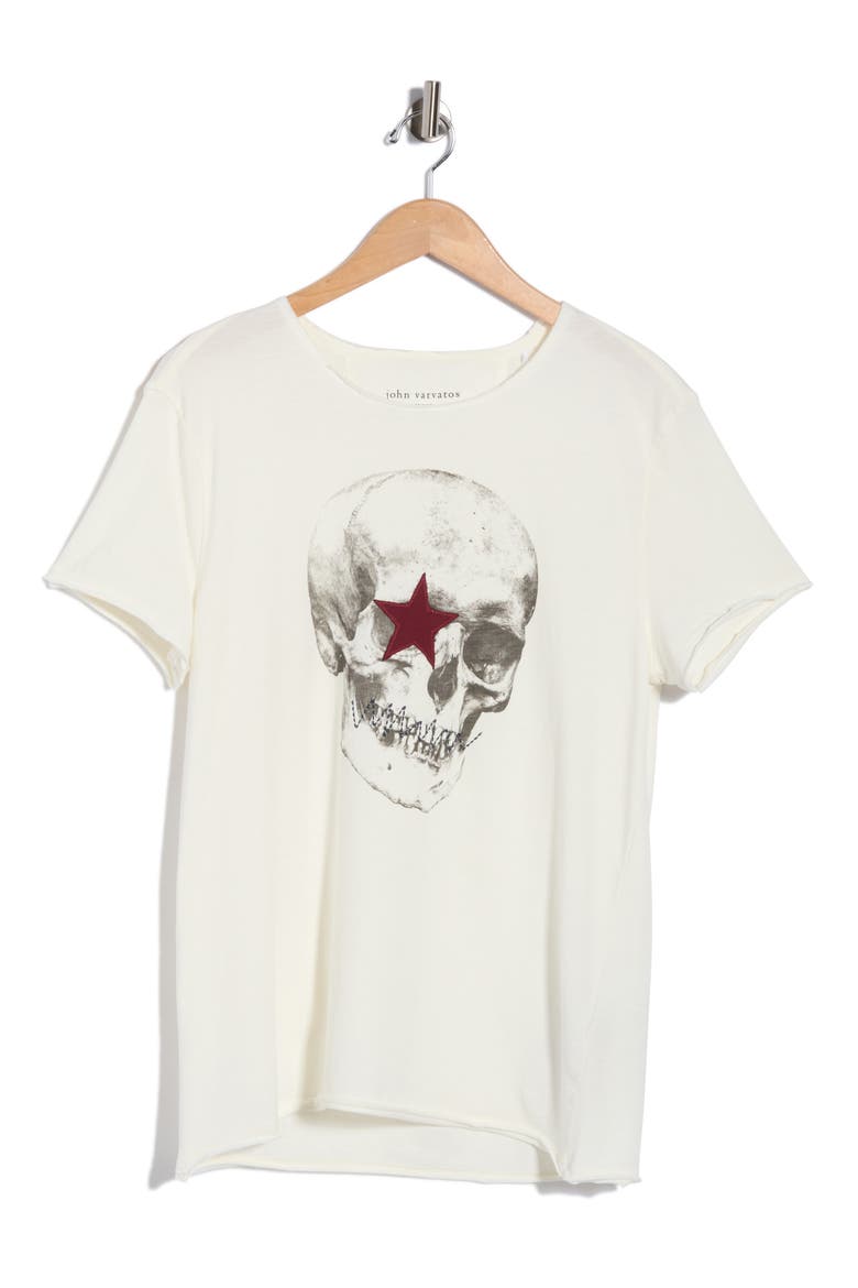 Skull Star Graphic T-Shirt, Main, color, SALT