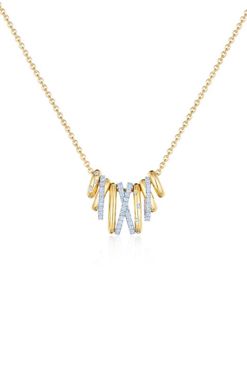 Orbit Diamond Pendant Necklace