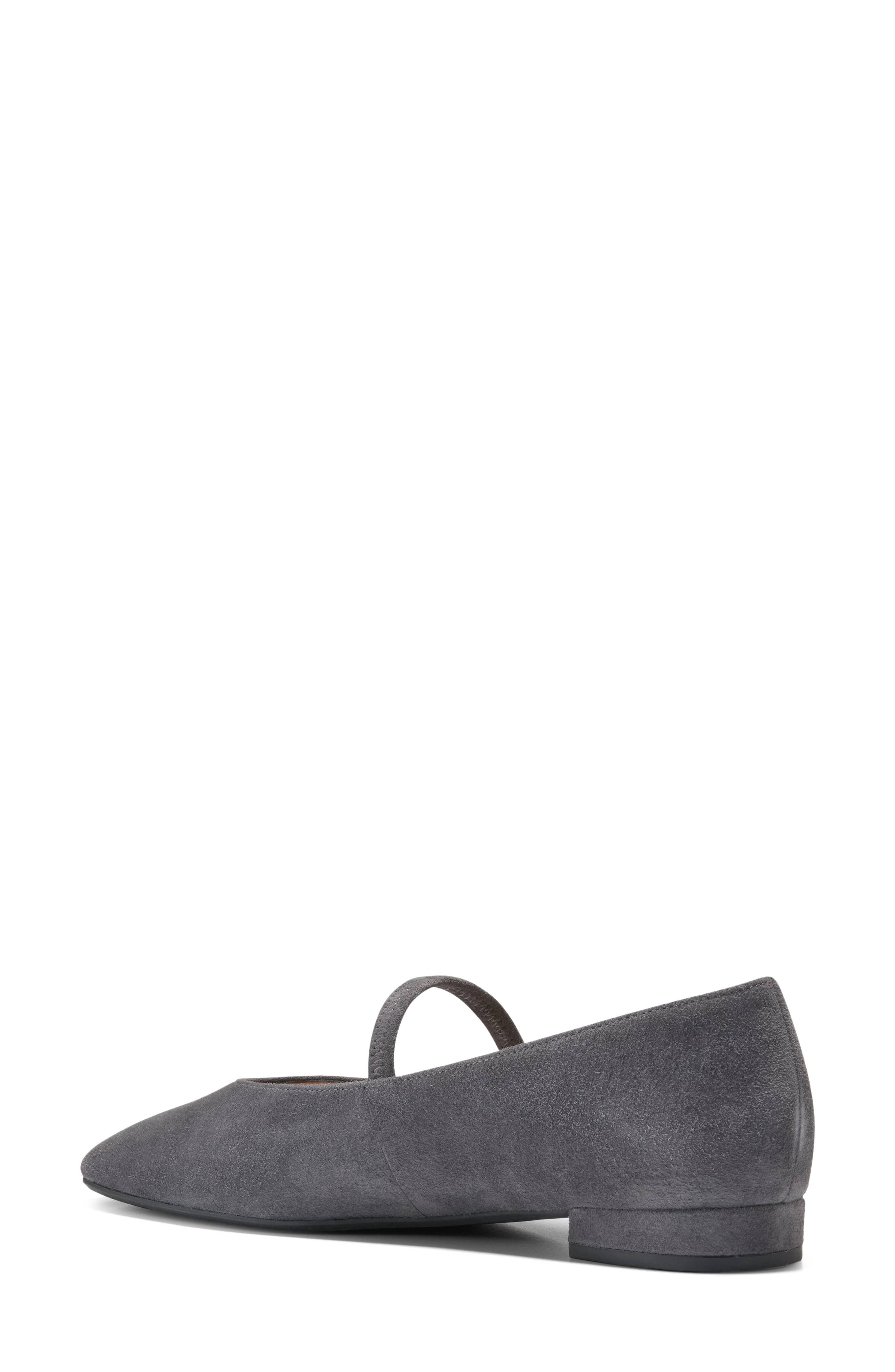 Go-To Valinda Mary Jane Flat, Alternate, color, BLACKENED PEARL SUEDE