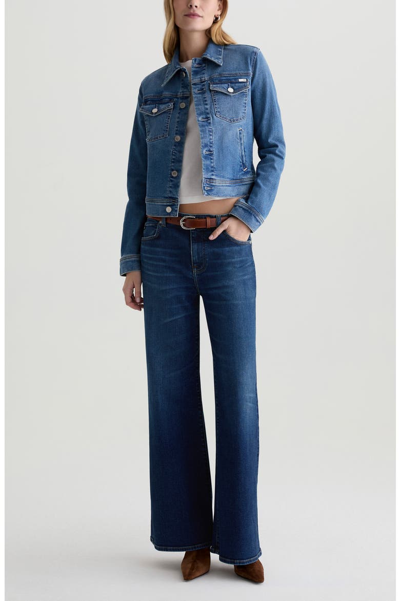 Saige High Waist Wide Leg Jeans, Alternate, color, OUTSPOKEN