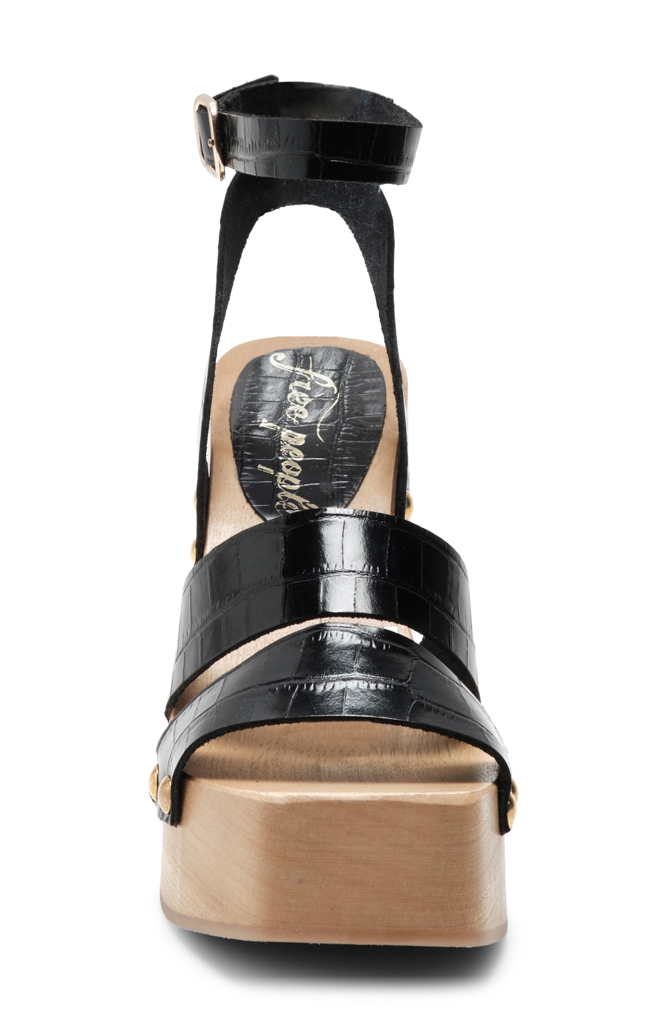 Free People Mallory Leather Clog Sandal, Alternate, color, 