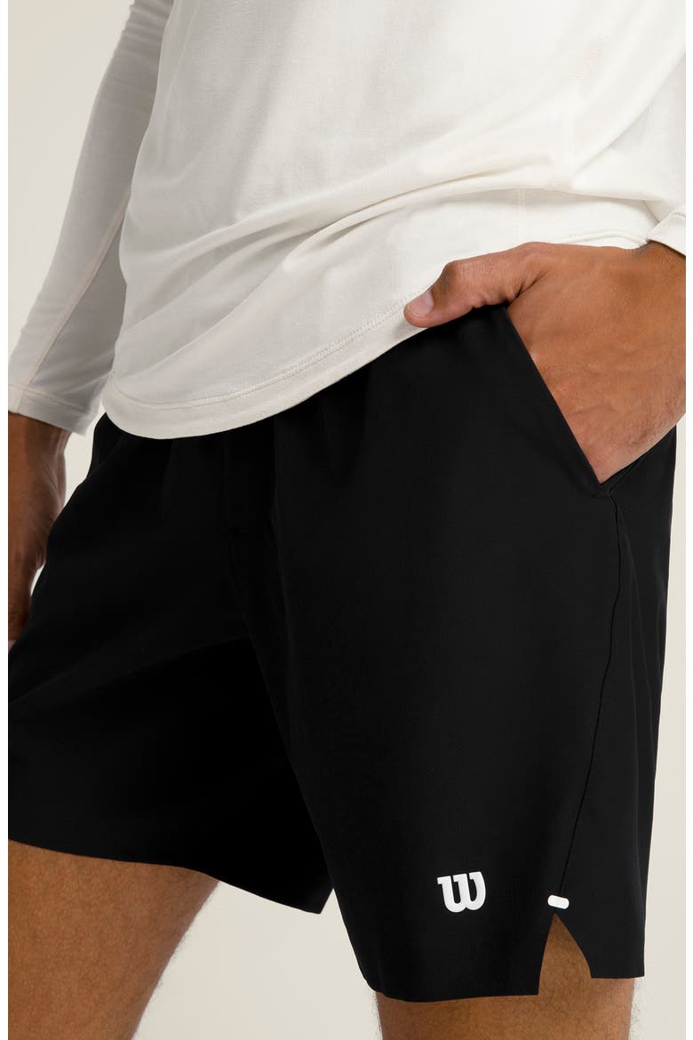Tournament V2 7-Inch Tennis Shorts, Alternate, color, BLACK