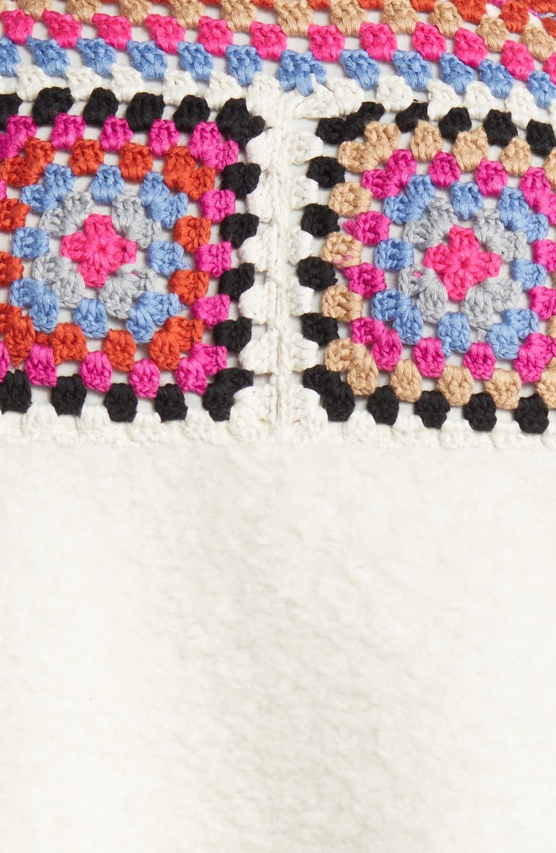 BLANKNYC Crochet Faux Shearling Zip Jacket, Alternate, color,