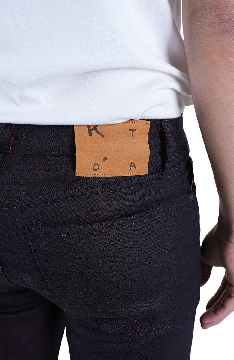 HIROSHI KATO The Pen Slim Fit 13-Ounce Stretch Selvedge Jeans, Alternate, color,