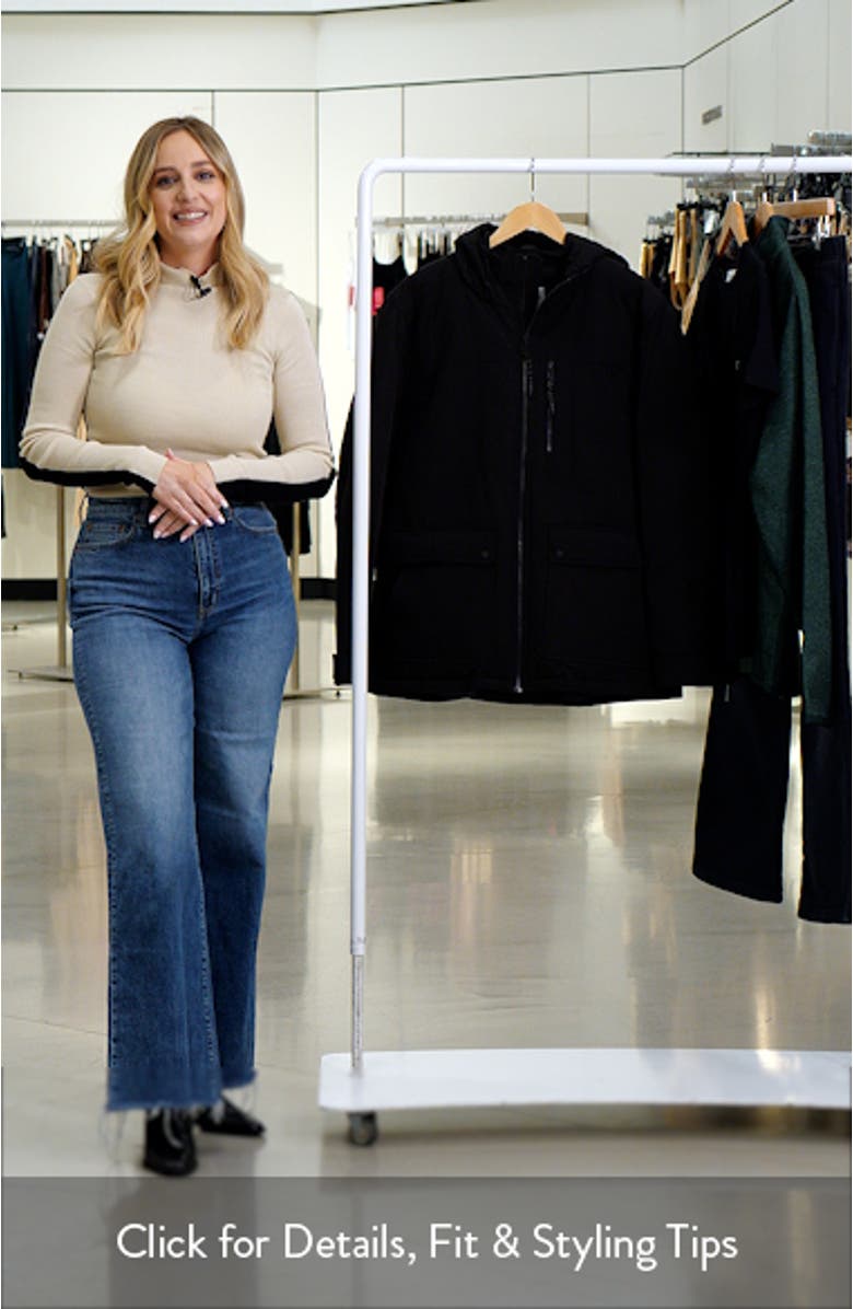 Down & Feather Fill Hooded Puffer Coat, sales video thumbnail