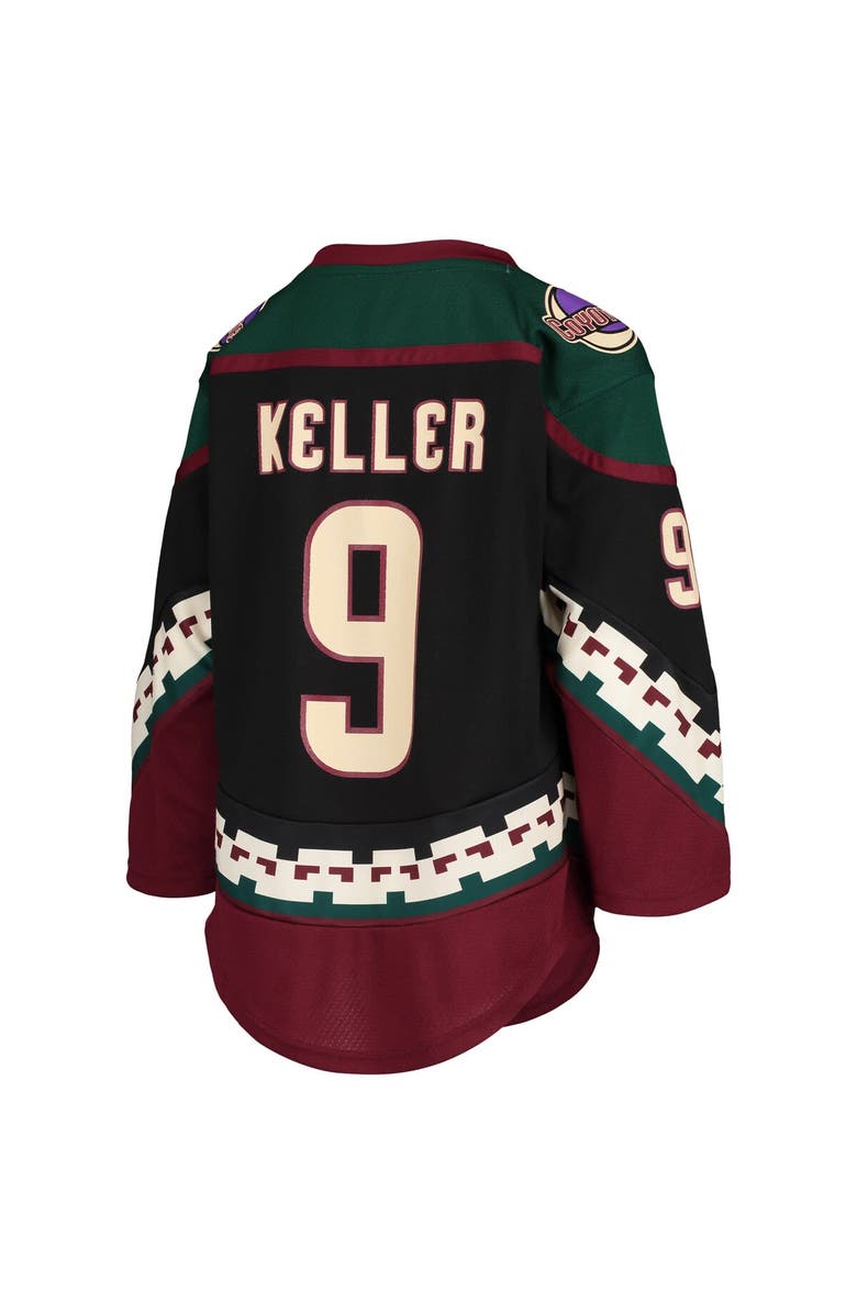 Outerstuff Youth Clayton Keller Black Arizona Coyotes Home Replica Player Jersey, Alternate, color, 
