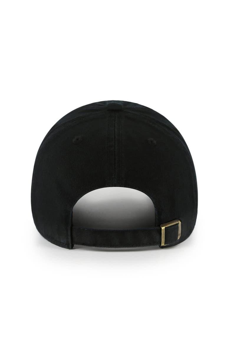 Men's '47 Black Appalachian State Mountaineers Clean Up Adjustable Hat, Alternate, color, Black