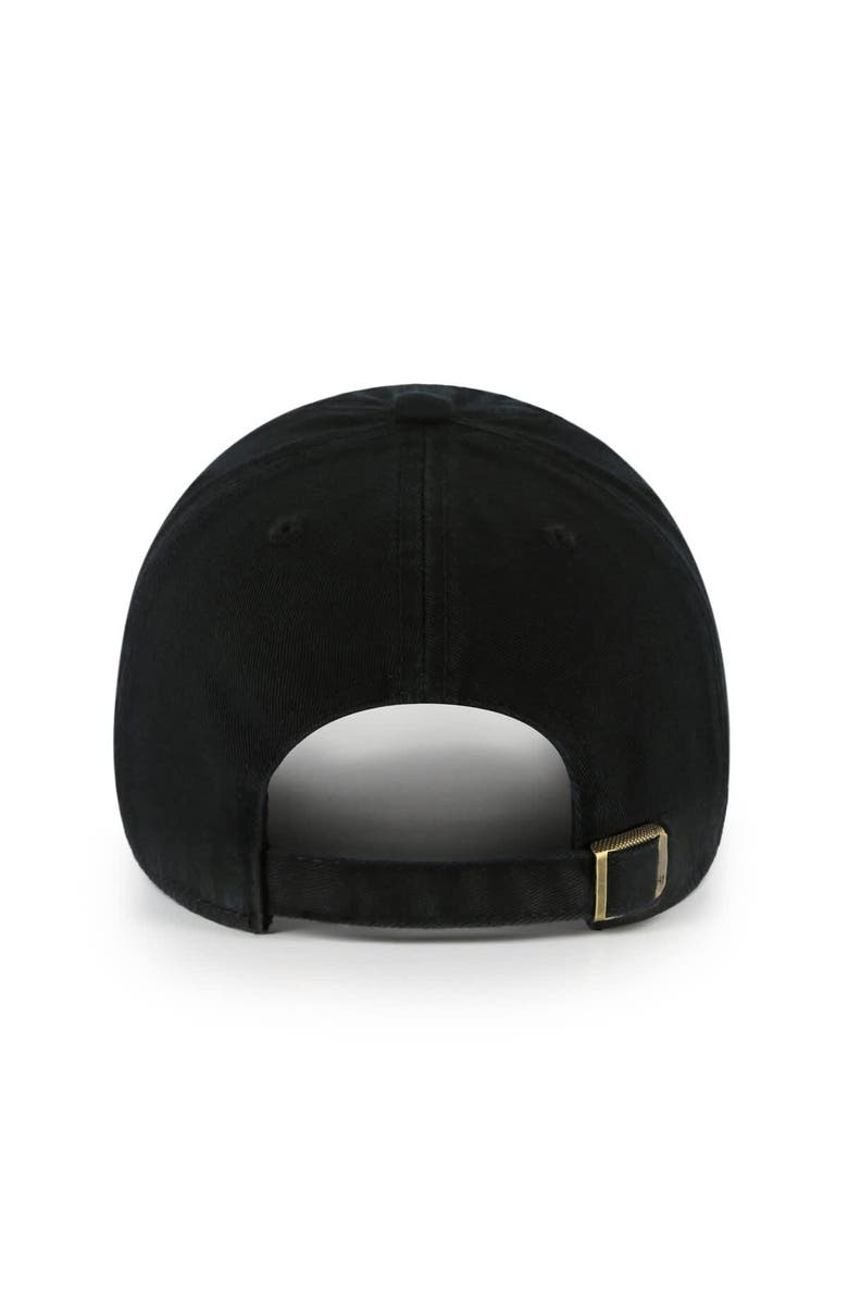 '47 Men's '47 Black Appalachian State Mountaineers Clean Up Adjustable Hat, Alternate, color, 