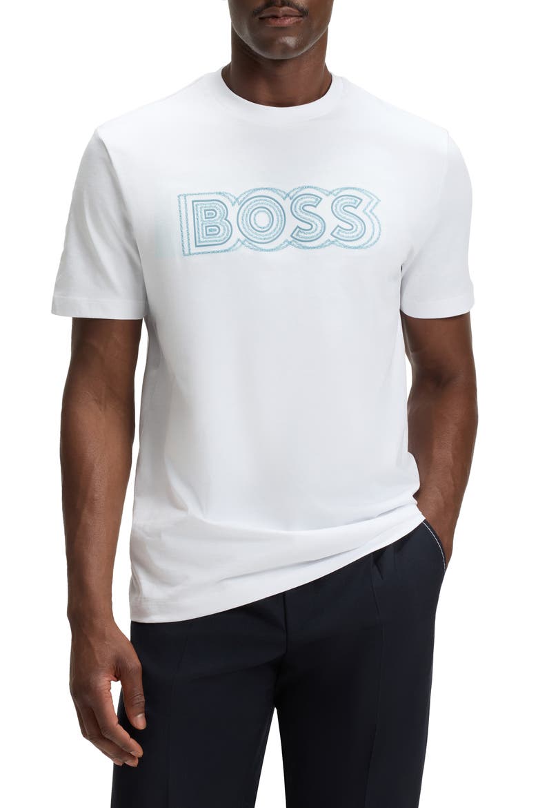 C-Thompson Logo T-Shirt, Main, color, WHITE