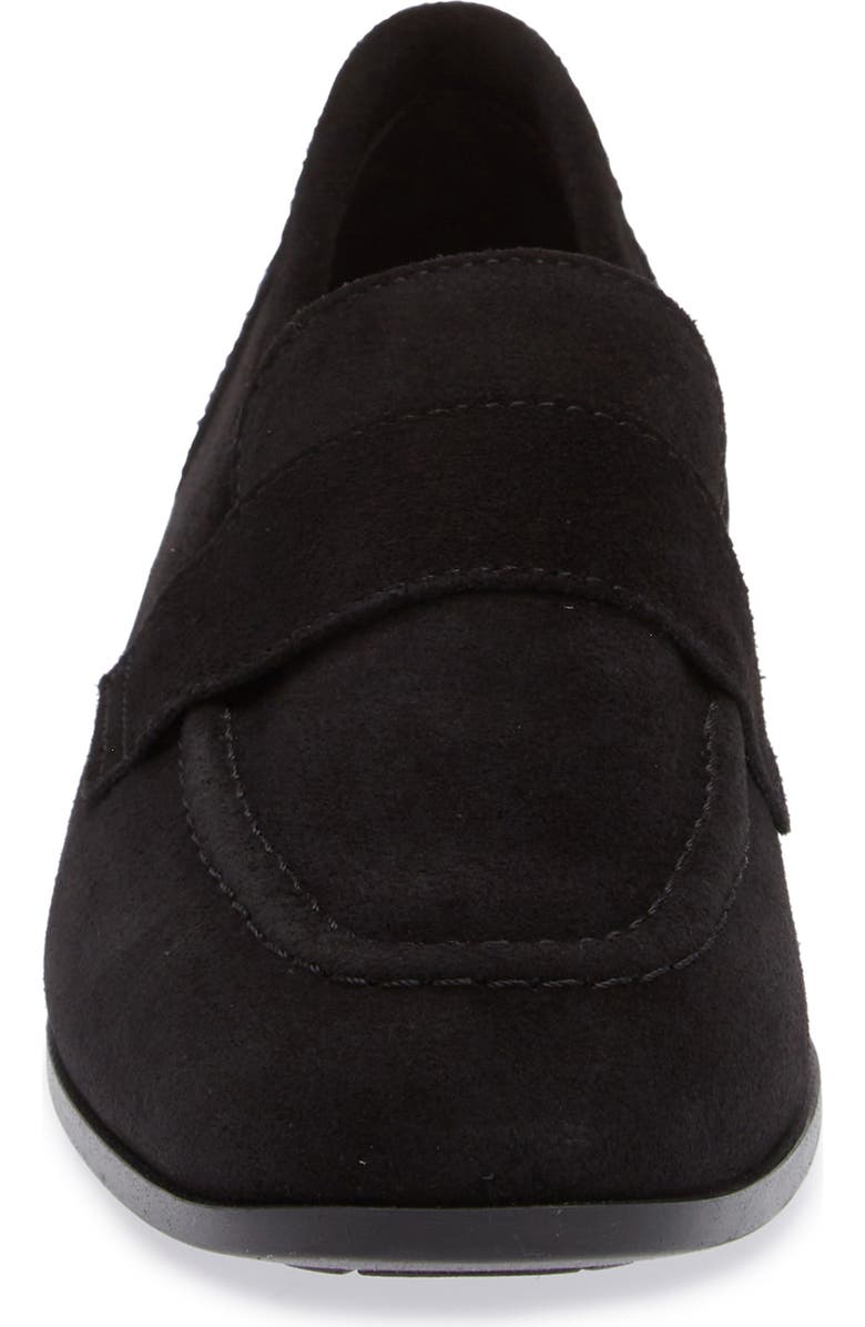 Cordani Ardelle Moc Toe Loafer, Alternate, color, Black Suede