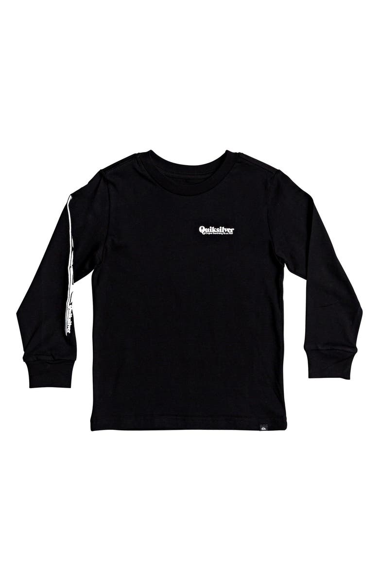 Quiksilver Modern Script Logo Long Sleeve T-Shirt, Main, color, 