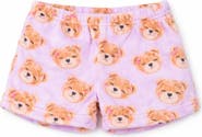 Preppy Goose Plush Lavender Teddy loungewear Shorts
