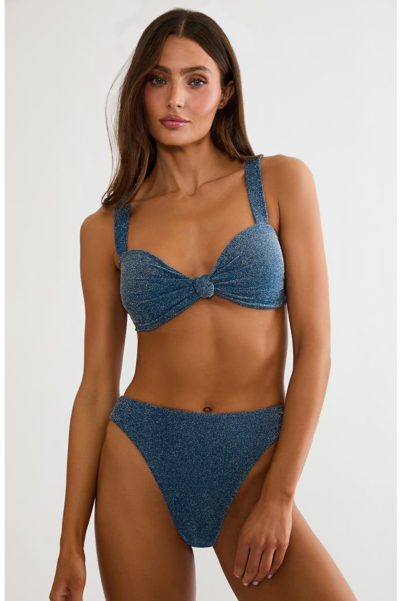 Sophia Knot Front Bikini Top, Alternate, color, SEASHELL ISLE SHINE