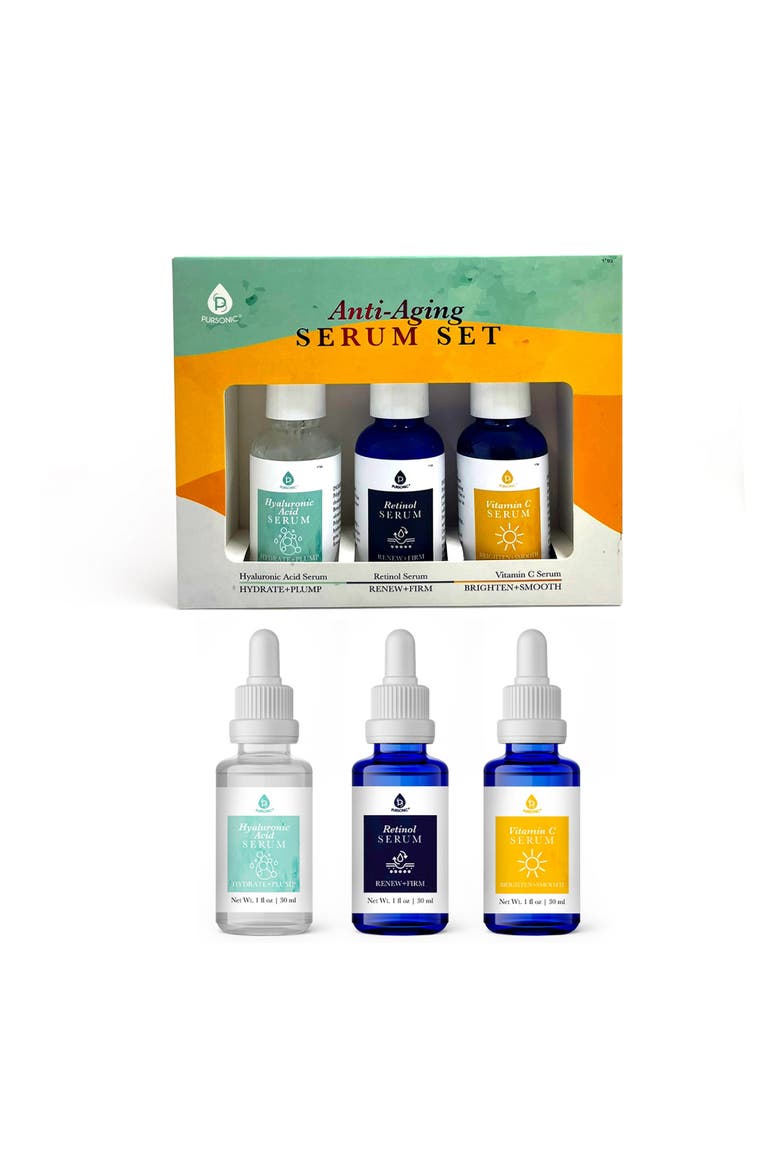 PursonicAnti-Aging Serum Set, Alternate, color, Multicolor