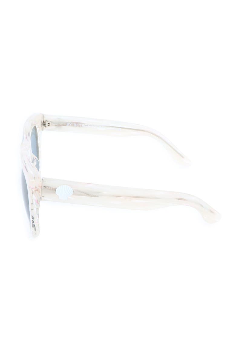 52mm Cat Eye Sunglasses, Alternate, color, WHITE