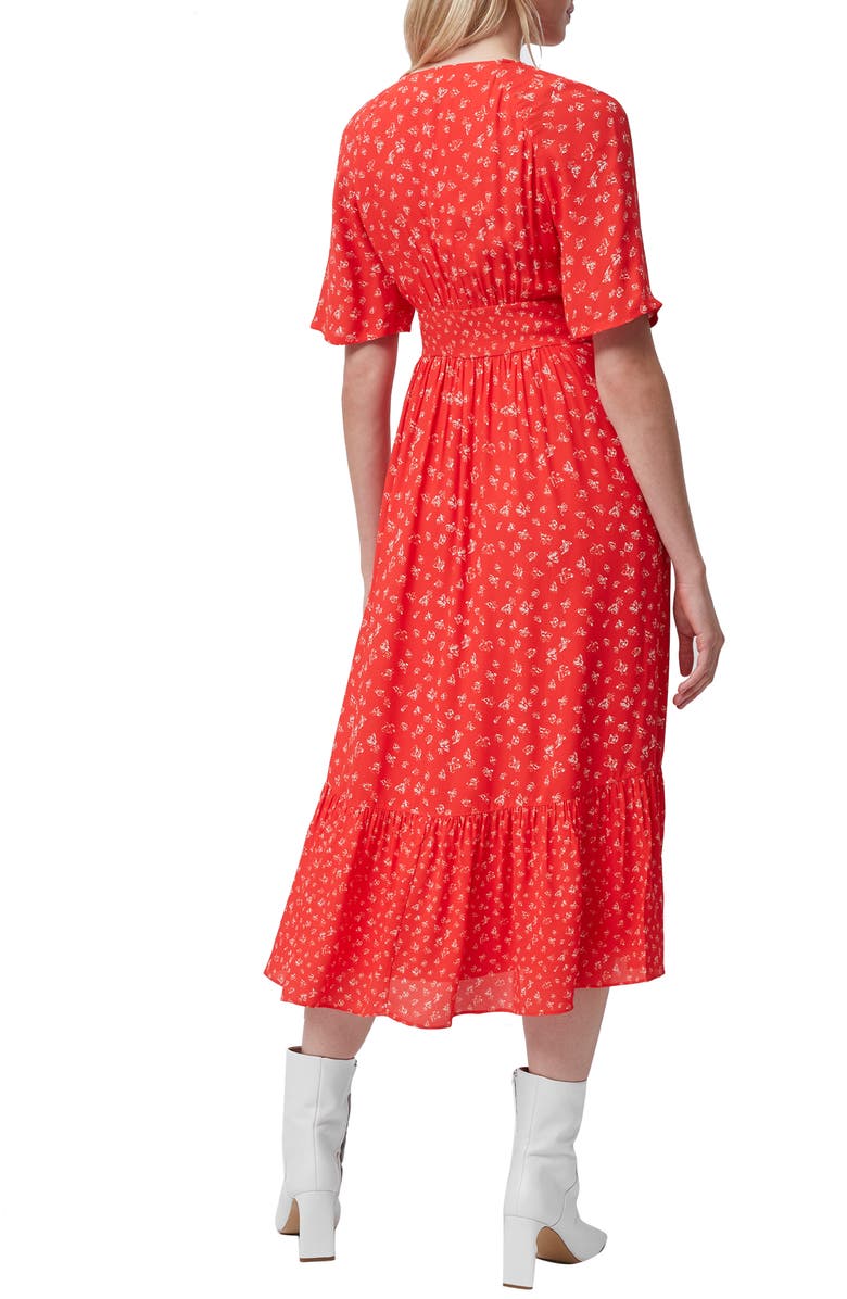 French Connection Fayola Drape Midi Dress, Alternate, color, 
