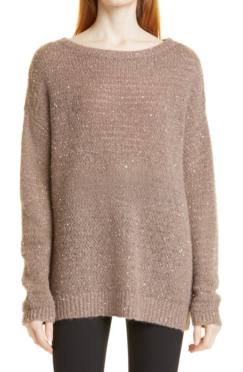 Nordstrom Signature Sequin Sweater, Main, color,