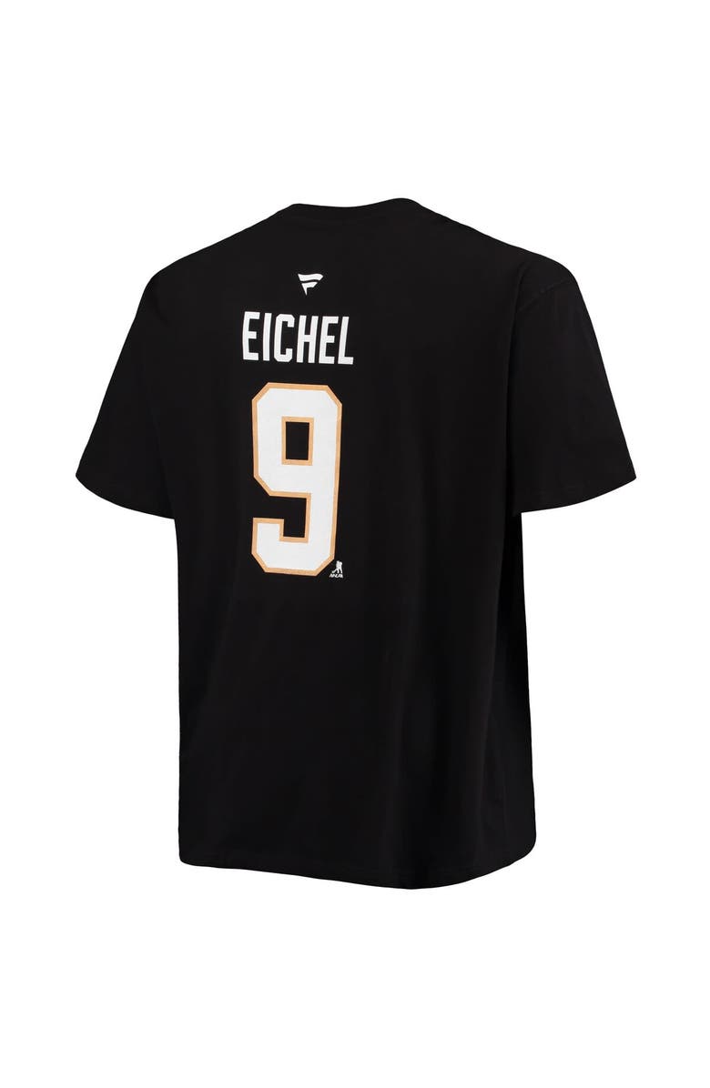FANATICS Men's Fanatics Branded Jack Eichel Black Vegas Golden Knights Big & Tall Name & Number T-Shirt, Alternate, color, Black