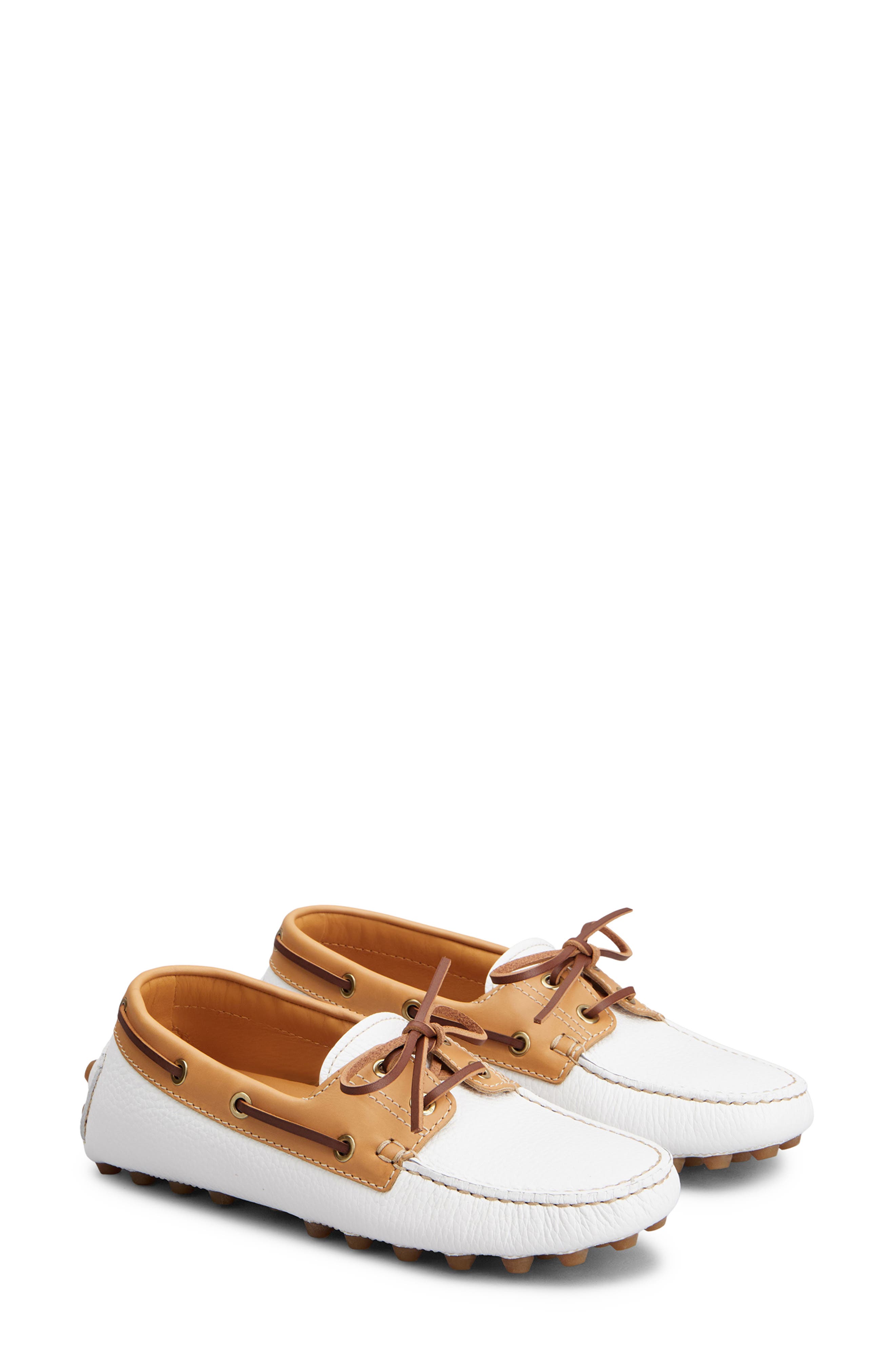 Tod's Gommino Bubble Boat Shoe, Main, color, White