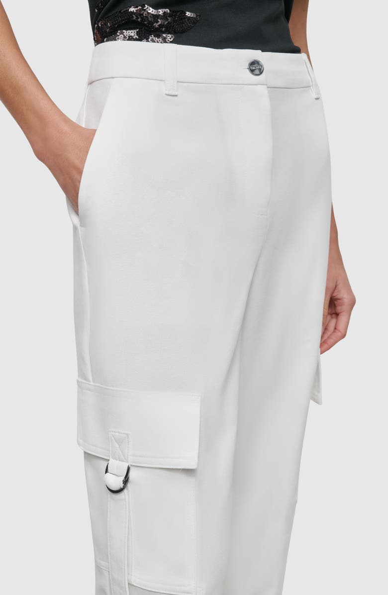 DKNY Satin Cargo Pants, Alternate, color, 