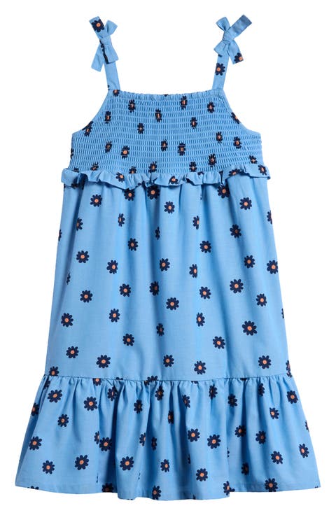 Kids' Smocked Tiered Chambray Dress (Little Kid & Big Kid)