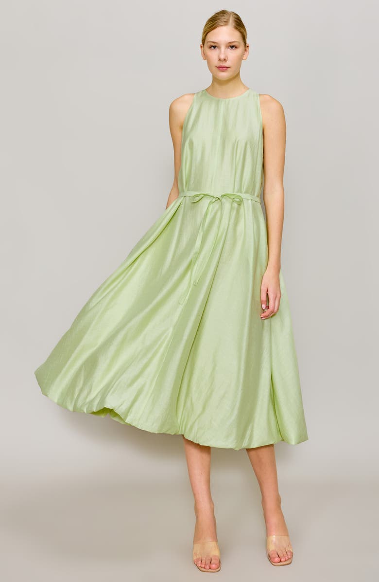 MELLODAY Sleeveless Bubble Hem Midi Dress, Alternate, color,