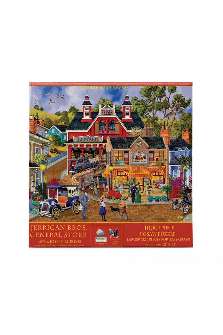 Jerrigan Bros General Store 1000 piece Jigsaw Puzzle for Adults Large Pieces, Alternate, color, Multicolor