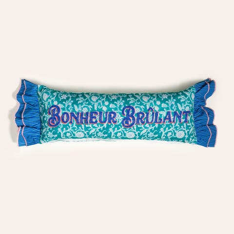 Ghuni Bonheur Ruffled Embroidered 100% Cotton Home Accent