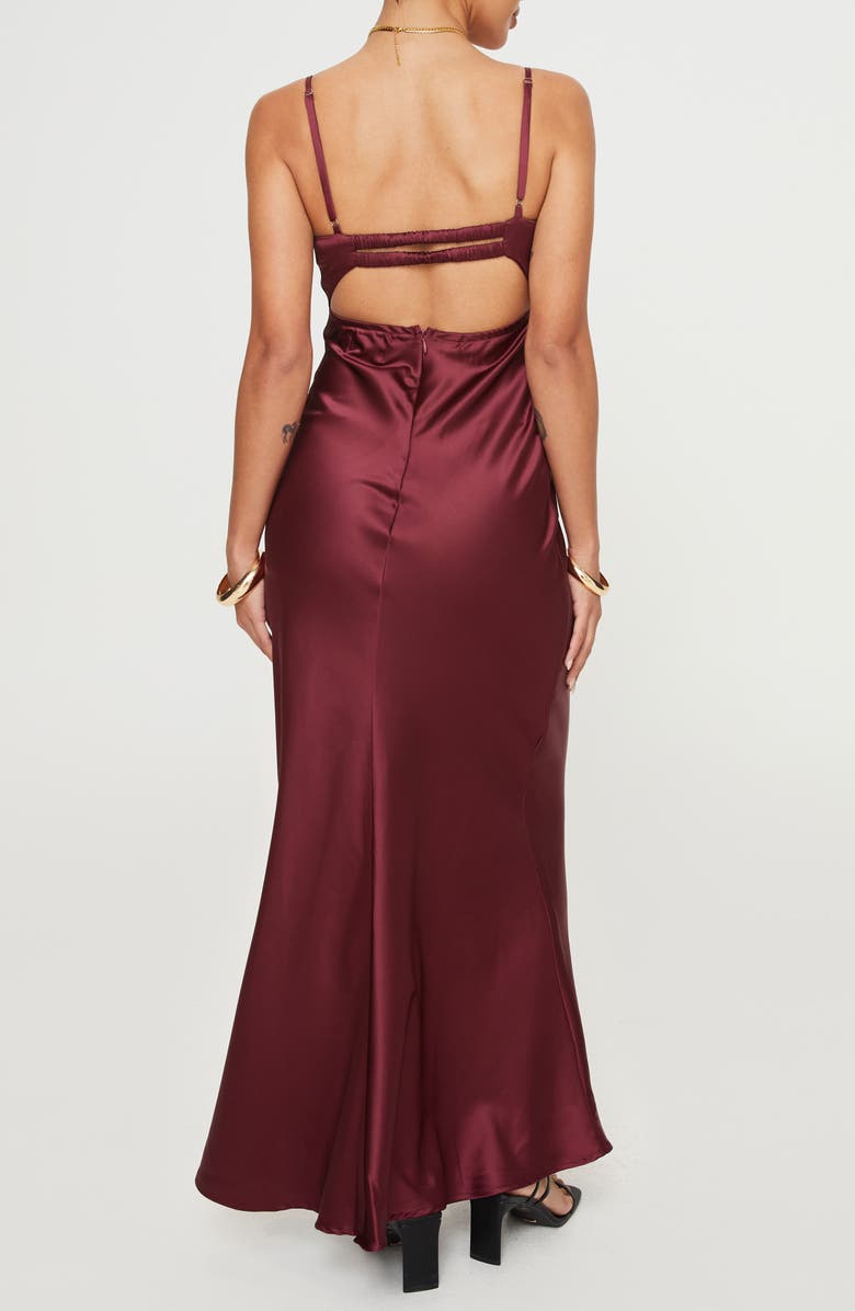 Princess Polly Fadyen Bias Cut Satin Maxi Dress, Alternate, color, 