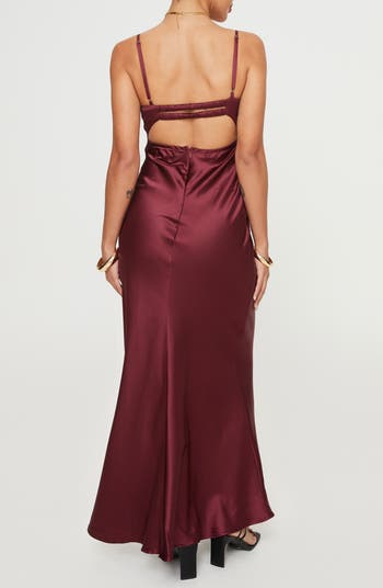 Fadyen Bias Cut Satin Maxi Dress