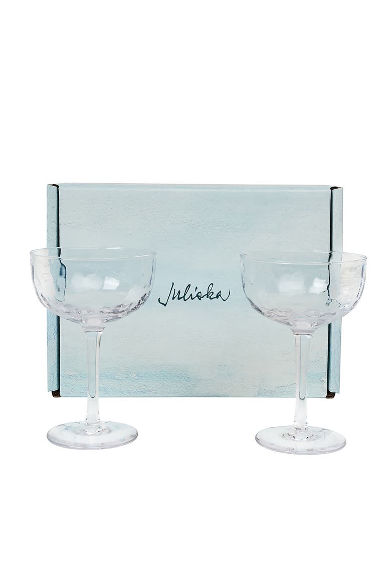 Puro Set of 2 Cocktail Coupes, Alternate, color, CLEAR