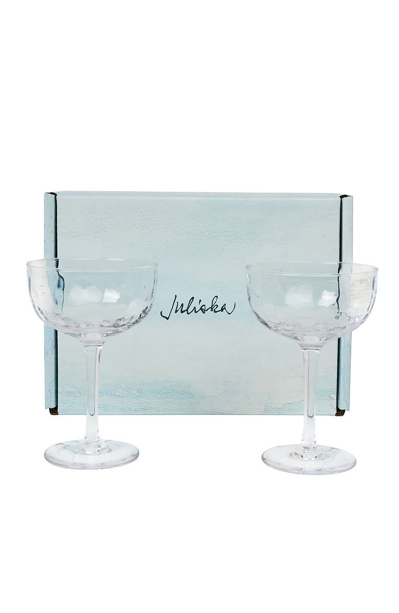 Juliska Puro Set of 2 Cocktail Coupes, Alternate, color, Clear