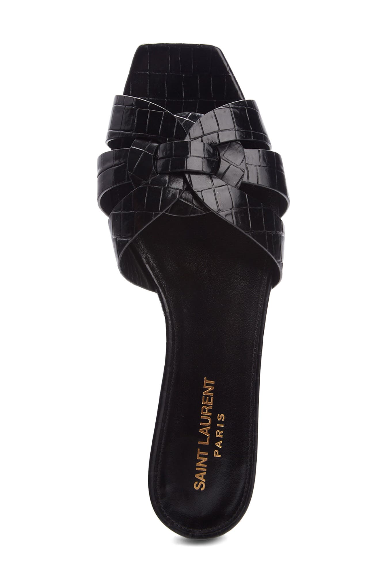 Saint Laurent Tribute Slide Sandal, Alternate, color, 