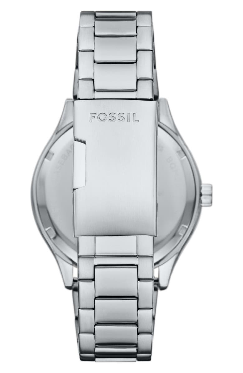 Fossil Fenmore Bracelet Watch, 44mm, Alternate, color, Silver