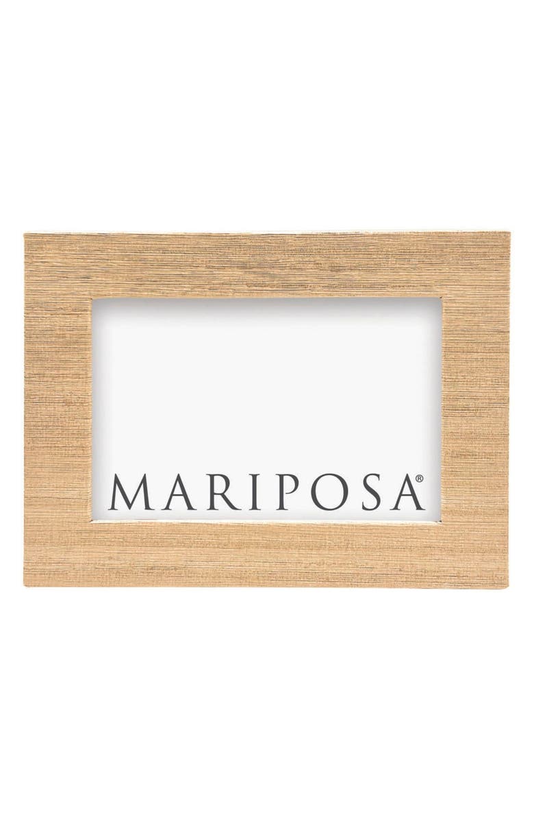 Mariposa Faux Grasscloth Picture Frame, Main, color,