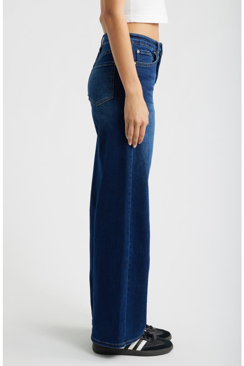 Bella High Waist Wide Leg Jeans, Alternate, color, DARK BLUE