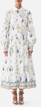 Camilla Button Front Midi Shirt Dress