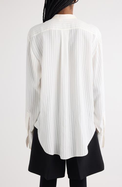 CHLOÉ CHLOÉ TONAL STRIPE BUTTON-UP SHIRT 