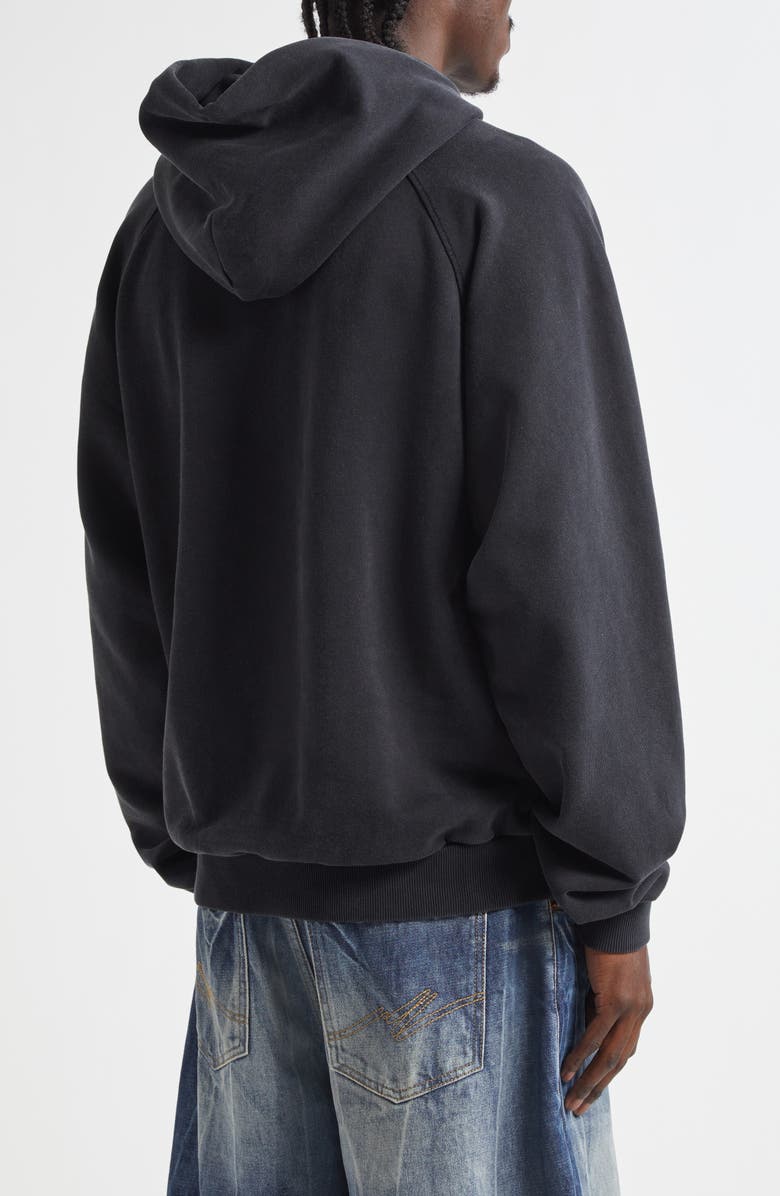 Martine Rose Local Hero Raglan Sleeve Graphic Hoodie, Alternate, color, 