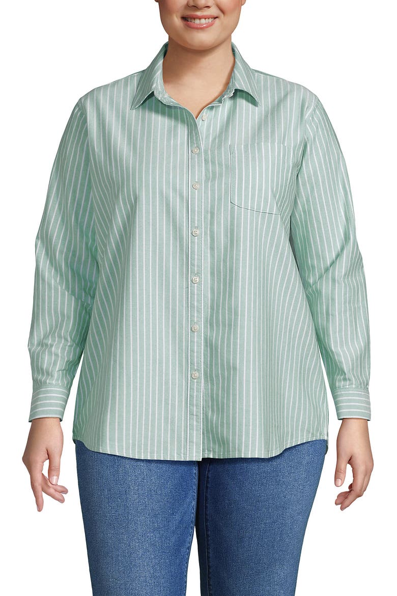 Oxford Shirt, Main, color, Mineral Aqua Stripe
