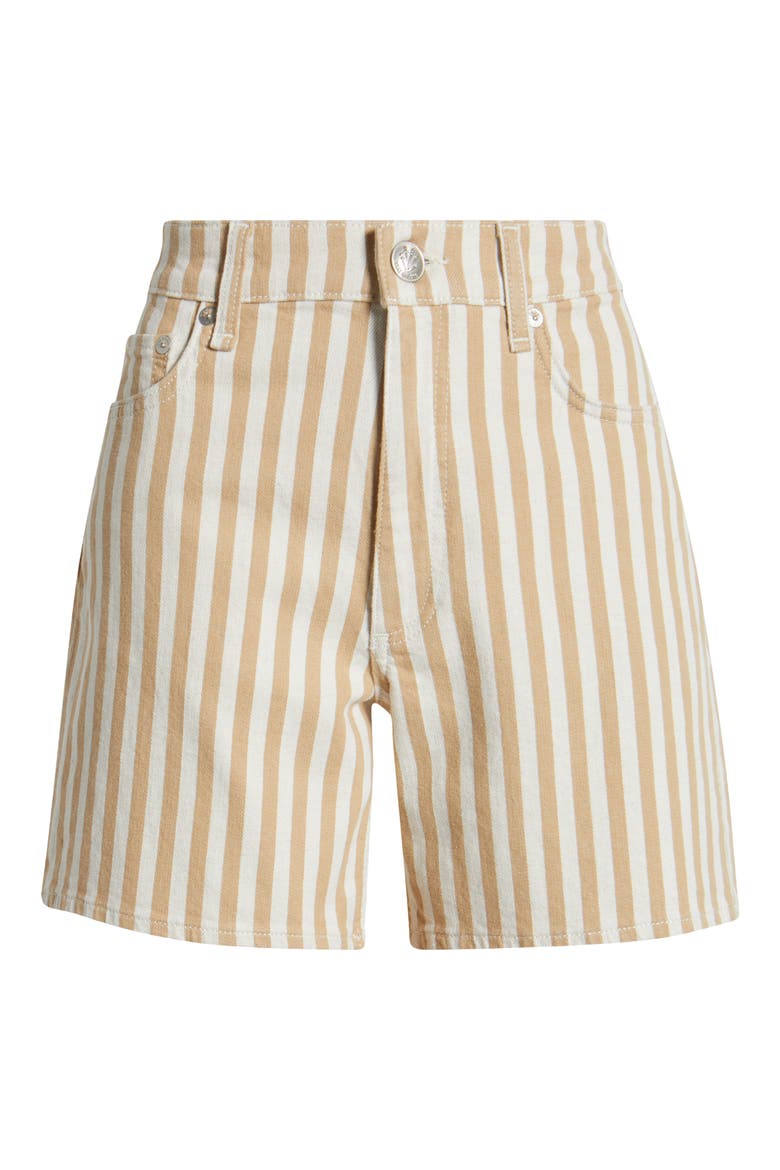 Kaia Stripe Shorts, Alternate, color, TANSTRIPE