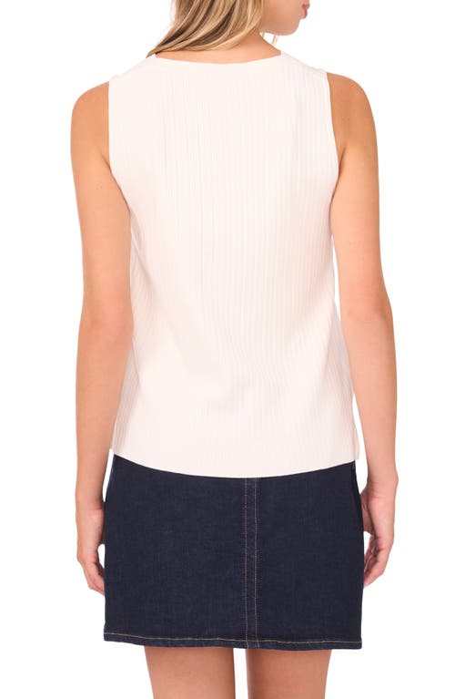 Vince Camuto Sleeveless Crewneck Tank Top In Neutral