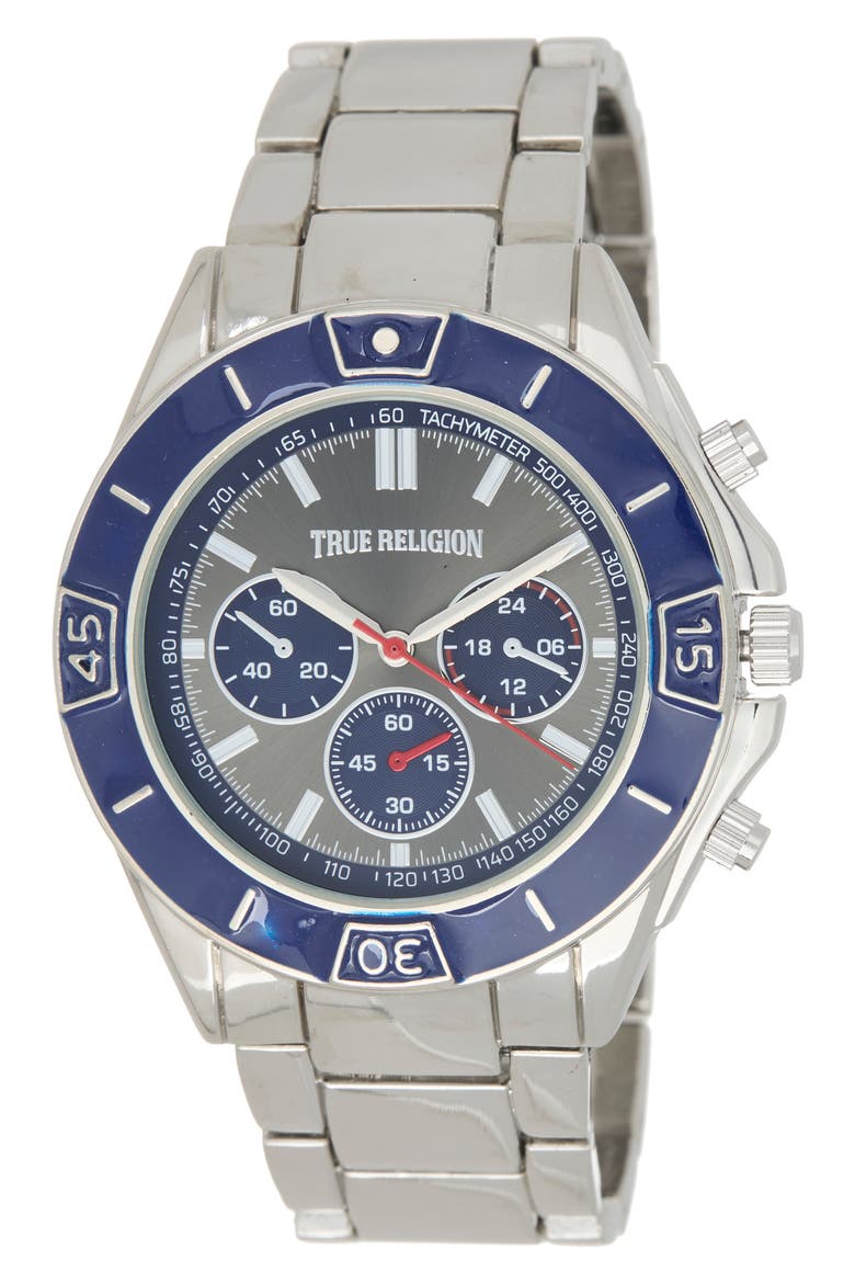 Round Bracelet Watch, 42mm x 53mm, Main, color, SILVER