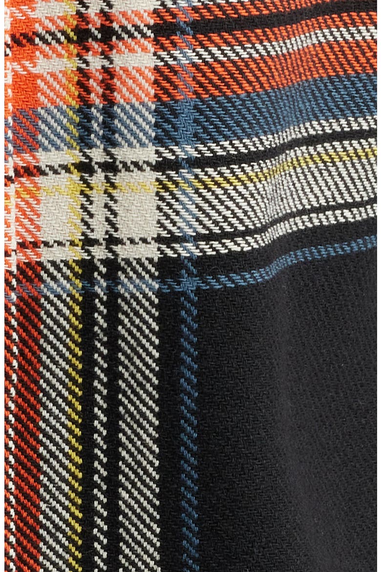 Plaid Cotton Graphic Button-Up Shirt, Alternate, color, PLAID